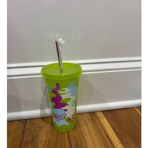 Starbucks UV Color-Changing Plastic Reusable Cold Cup with Straw – 24 fl oz NWT